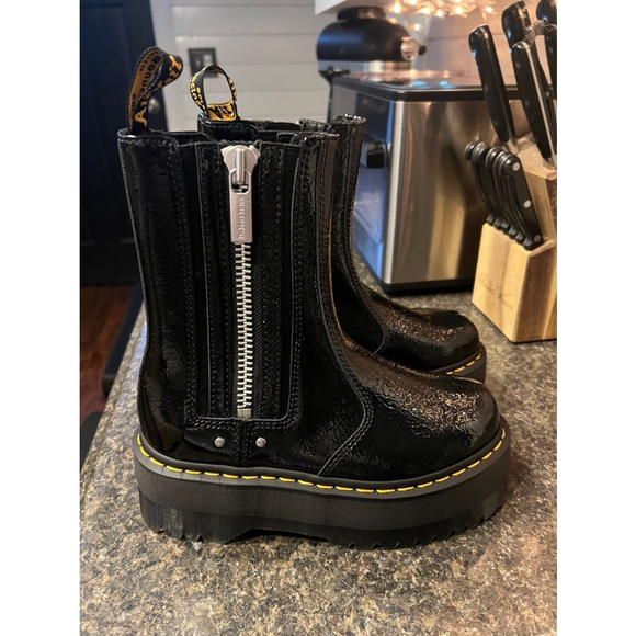New Dr. Martens Distressed Chelsea Platform Boots - Picture 2 of 10